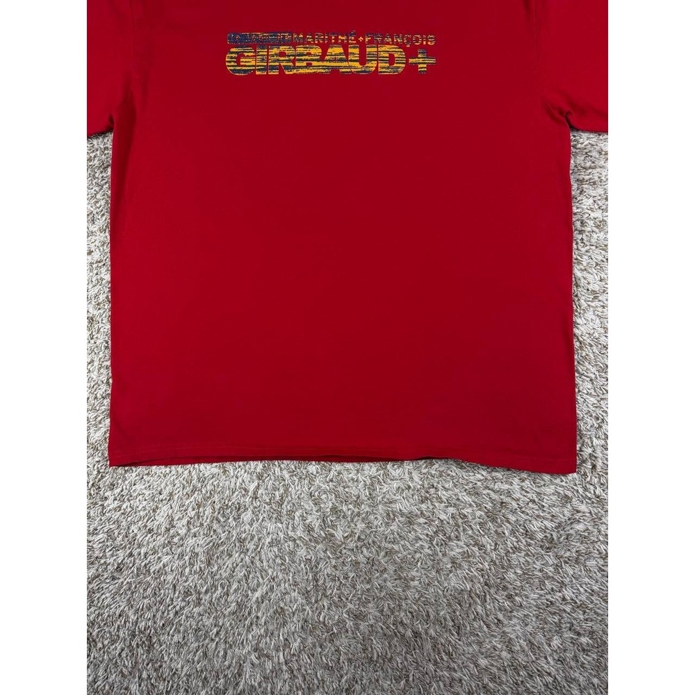 Vintage Marithe Francois Girbaud XXL Red Distressed Logo Tee Y2K Hip Hop Skate - Picture 3 of 9